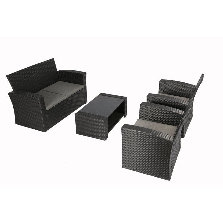 Bay Isle Home Reordan Outdoor Seating Group with Cushions